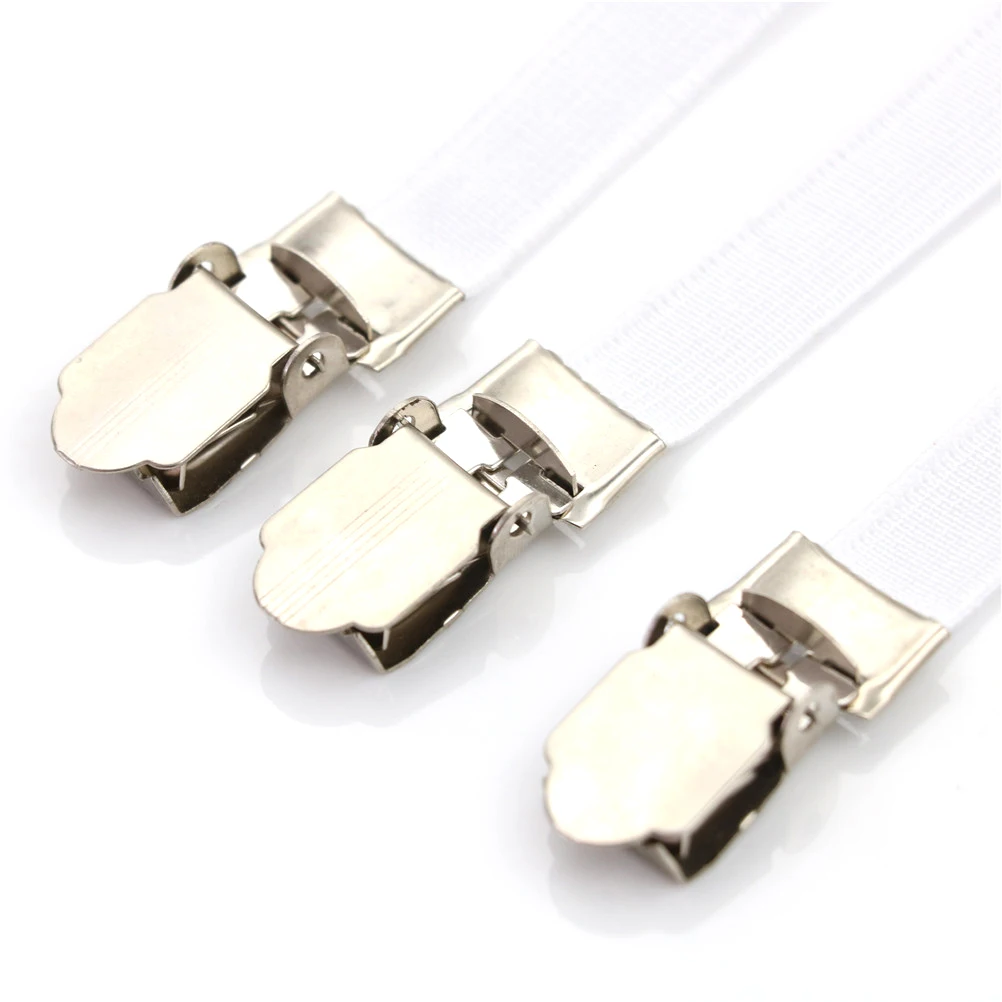 4pcs Adjustable Bed Sheet Fasteners Straps Elastic Mattress Cover Corner Holder Clip Grippers Suspender Cord Hook Loop Clasps