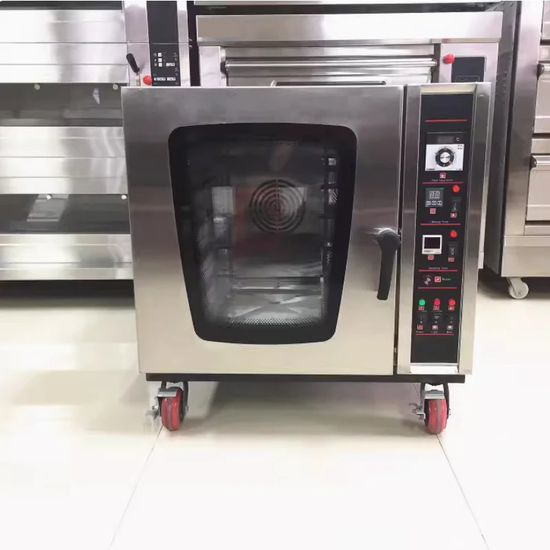 Oven Commercial Spray Humidification Food Processors Pizza Cake Bread Equipment Bakery Hot Air Circulating Furnace