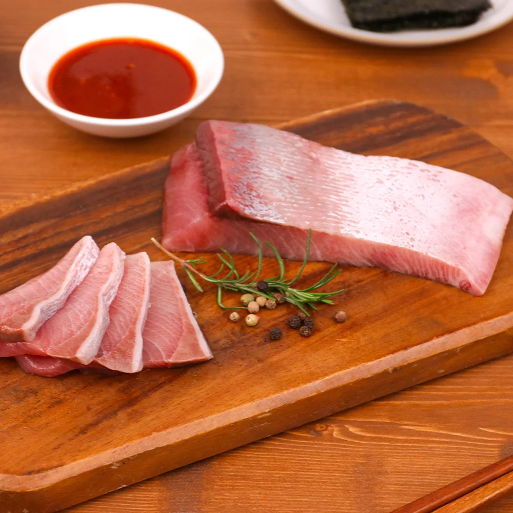 Filete natural grande de cola amarilla 500 g (salsa incluida) Producto original 8 kg o más