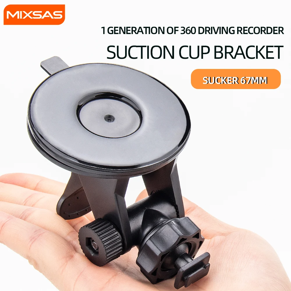 

MIXSAS Car Suction Cup For Dash Cam Holder Vehicle Video Recorder 360° Auto Camera DVR Dashcam Recorder Bracket Suction Cup Base