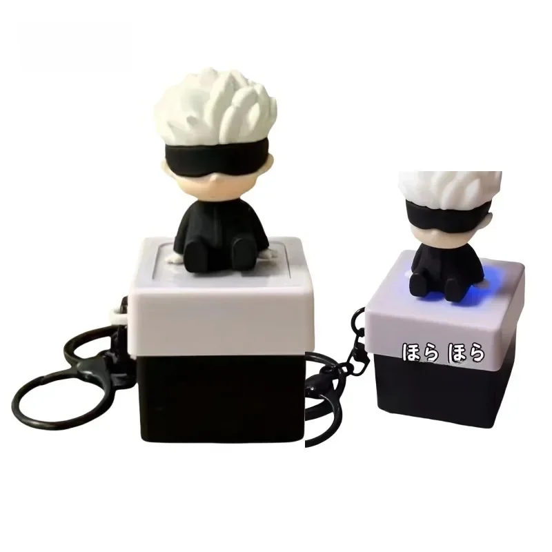 Jujutsu Kaimmense Satoru Gojo Figure Modèle Créatif, Bouton Personnalisé, Accumulation de Son, Continent Drôle, Chaîne Pendentif, Jouet de Décompression