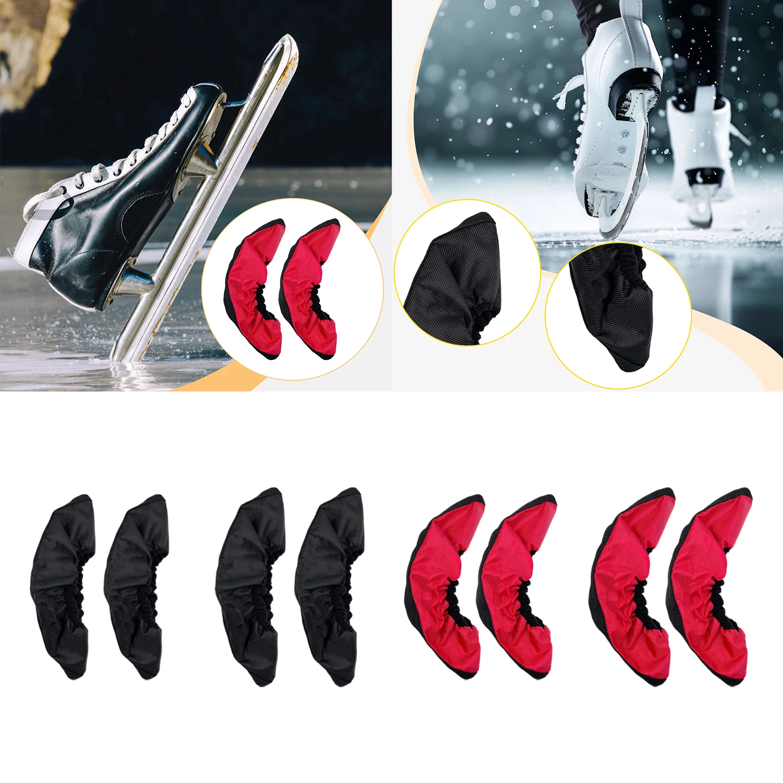 2 個アイススケートブレードカバースリーブスケート保護カバーホッケースケートフィギュアスケート保護カバー靴用子供大人