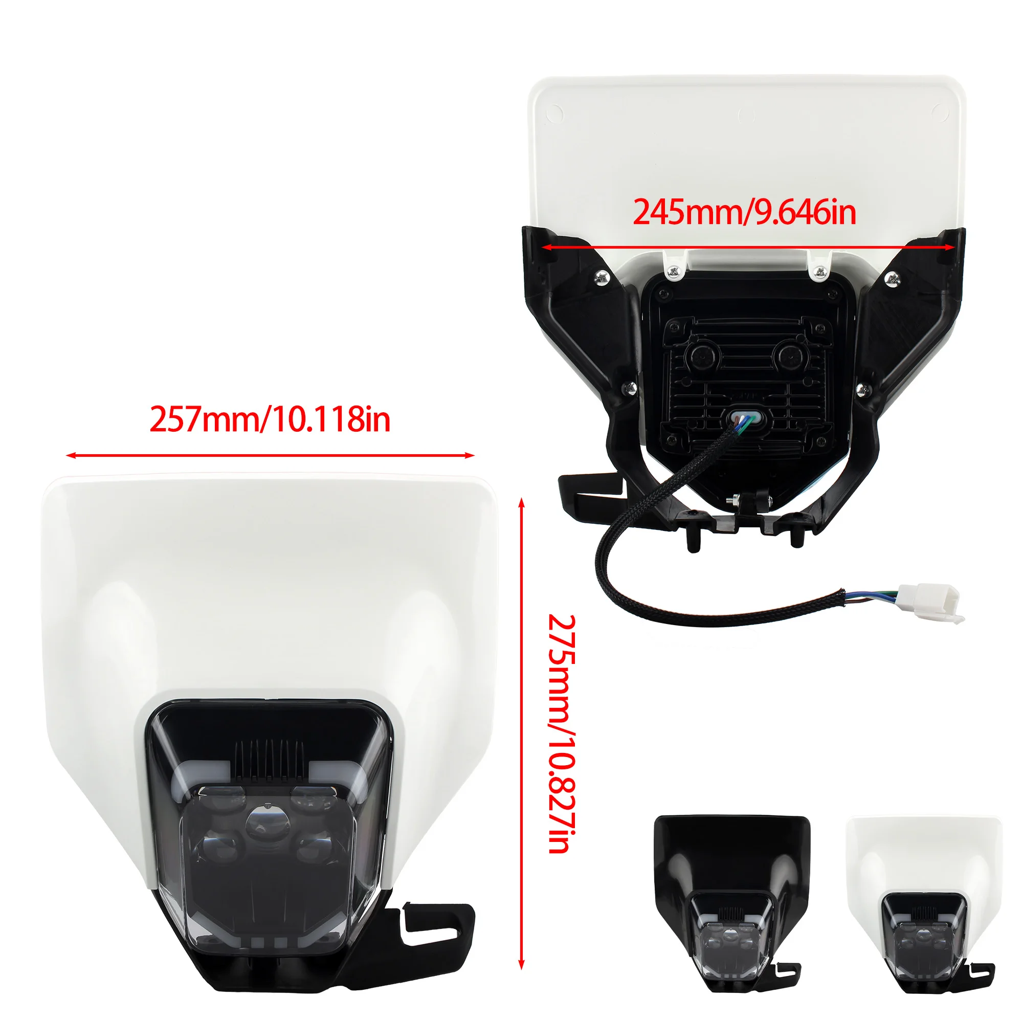 For Husqvarna TE FC FE TC 125 300i 250 300 450 701 Motorcycle Headlight LED Wick Fairing Accessories Enduro Dirt Bike Motocross - view 5