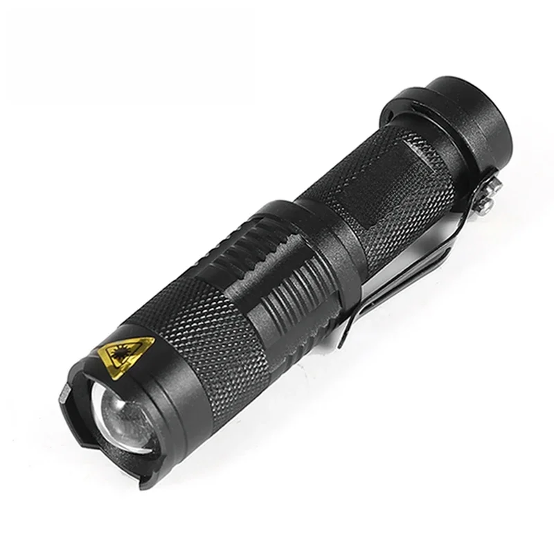 AliExpress ANJOET Anjoet LED Flashlight Q5 T6 L2 Mini Portable Torch Adjustable Zoom Flash Light Lamp use 14500 and 18650 battery for Bike light