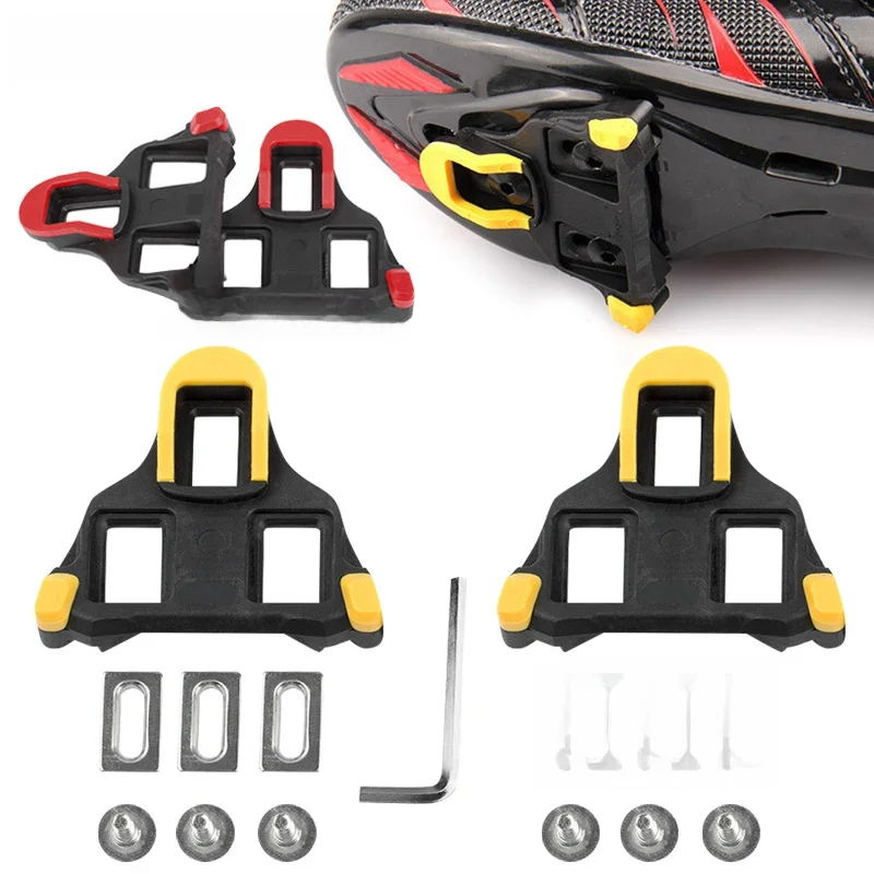 AliExpress NONE Bike Cleats Self-locking Cycling Pedals Cleat Set 6 Degree Float Bicycle Cleats SPD-SL Road Bike Pedals Indoor Cycling & Road