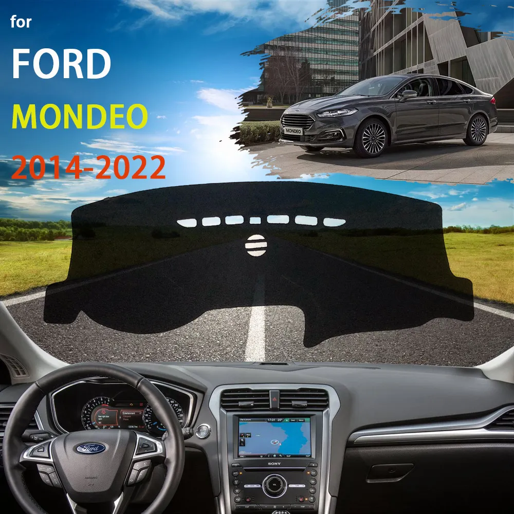 

Чехол на приборную панель автомобиля, коврик для Ford Mondeo Fusion Mk5 V 2014 ~ 20222, коврик для солнцезащитного козырька, солнцезащитный козырек, нескользящий аксессуар с защитой от ультрафиолета