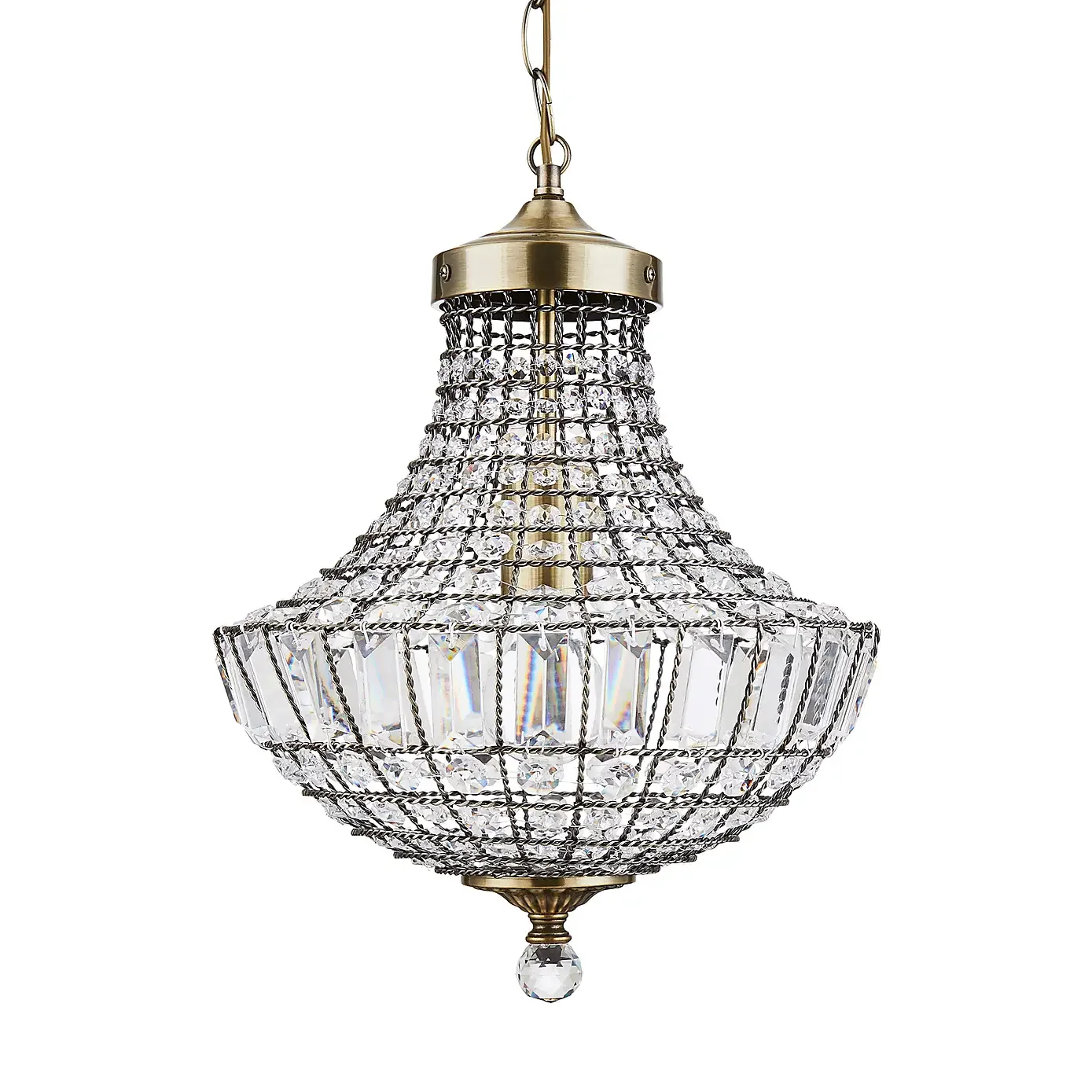 knightsbridge lustre de cristal antigo lampada k5 nao incluida 01