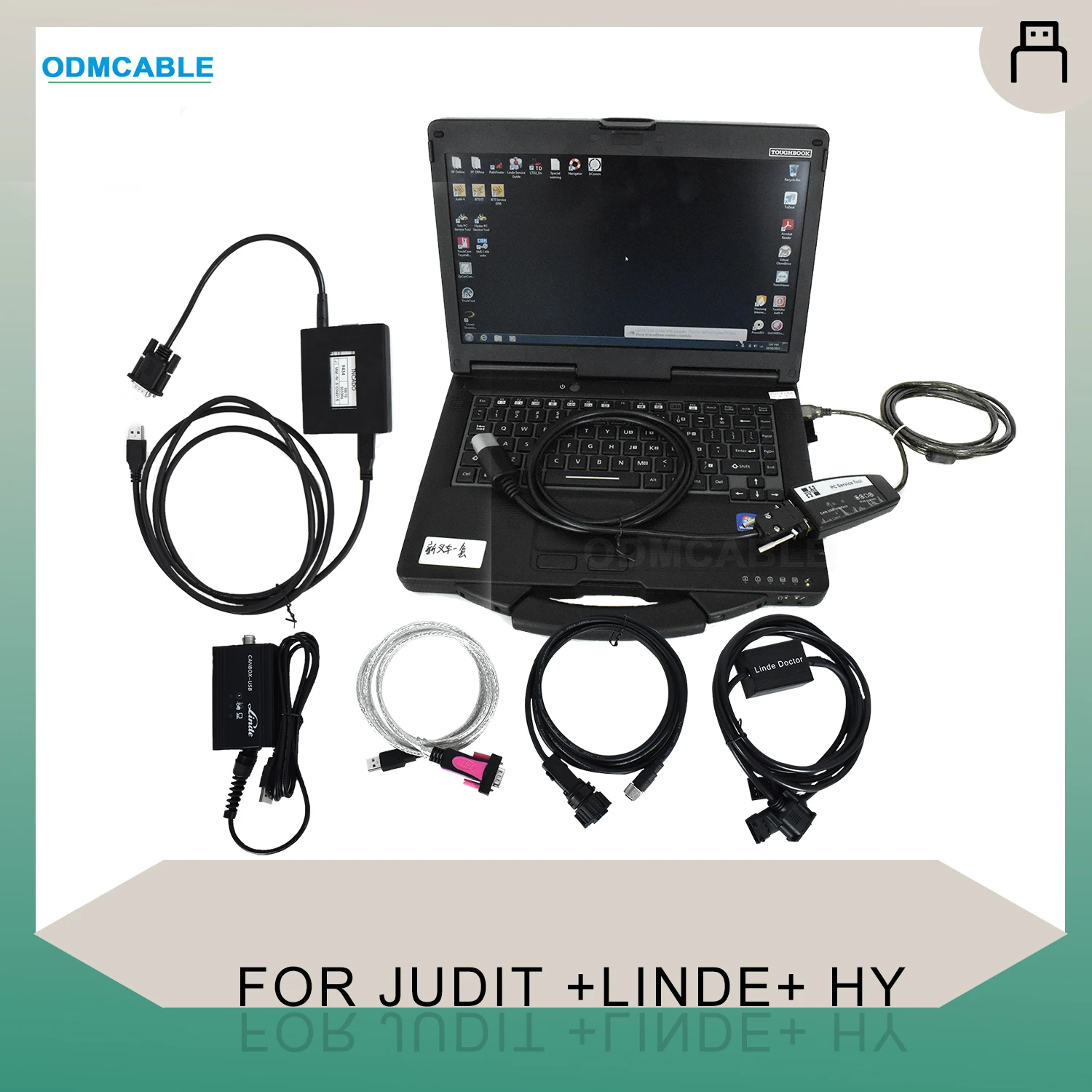 Auto Forklift Scanner Tool Linde Canbox Doctor Pathfinder Judit-4 Jeti Sh Jeti Et Hyster Yale Pc With Touch Cf 53 Laptop