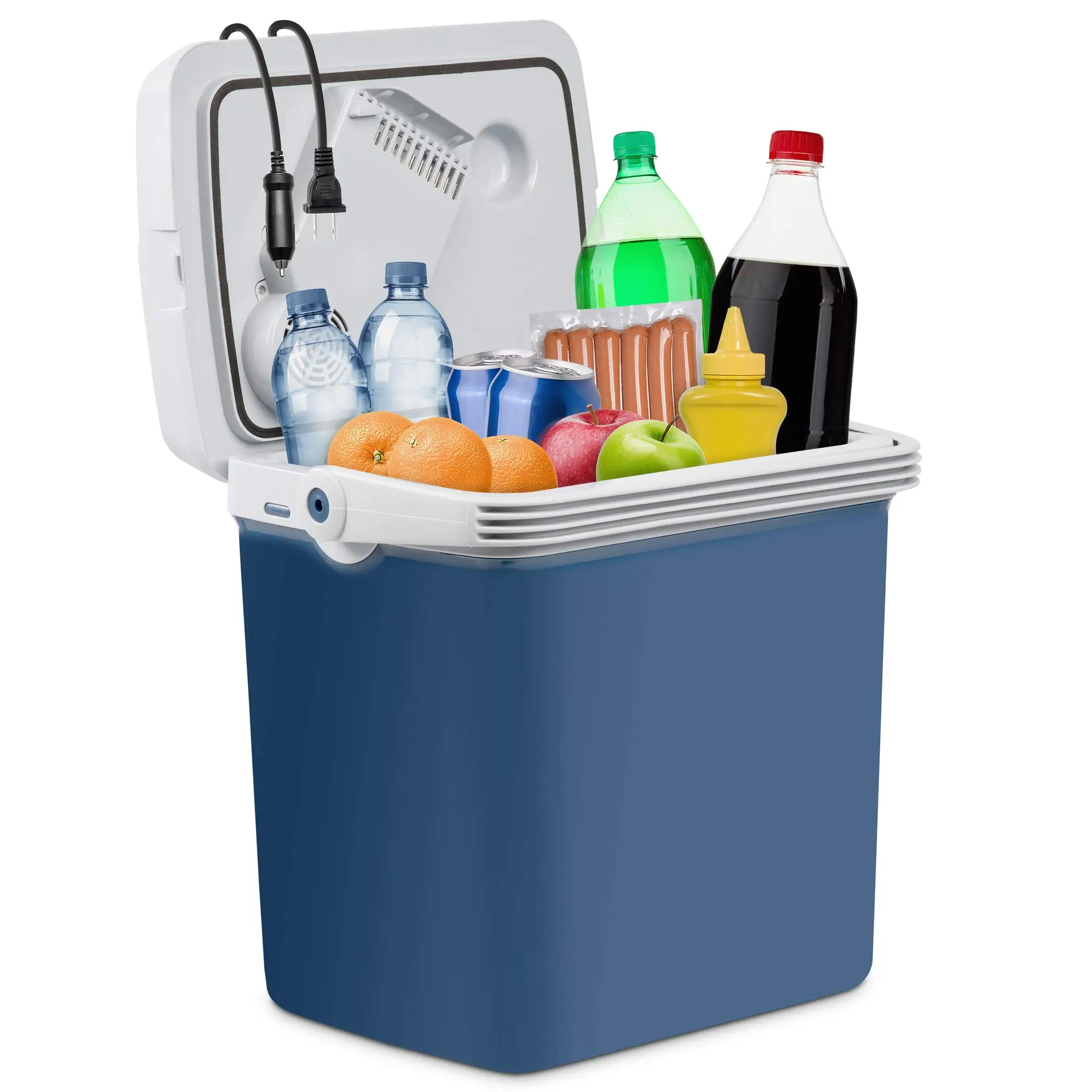 Ivation Electric Cooler & Warmer, 25 L Portable Thermoelectric 12 Volt Cooler with Handle