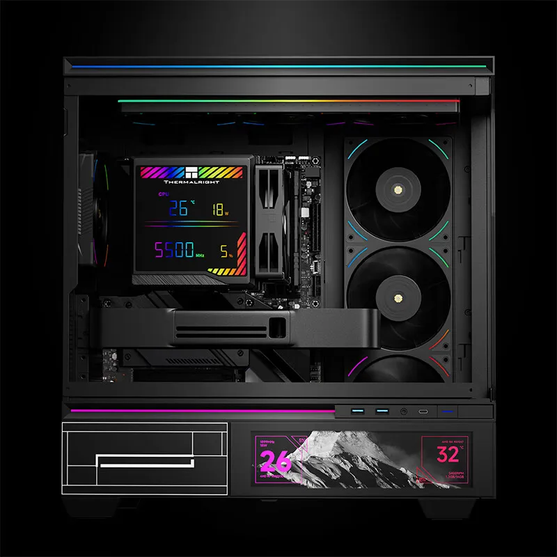 Thermalright Peerless Assassin 140 Digital Tower Cooler Dual Tower Dual Fan Air Cooling Radiator 6x6mm Heat Pipe AGHP GEN5.0