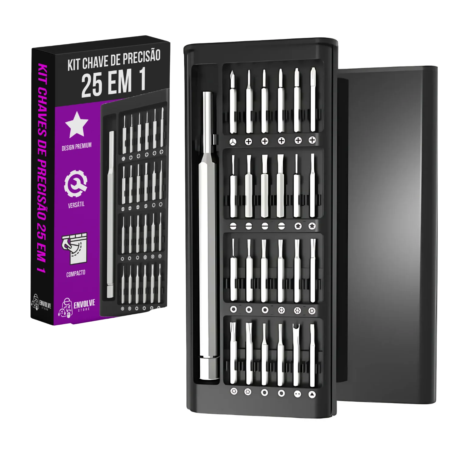 Kit Game Tool Magnetic Key Precision 24 Pieces Small RepairsCompatible Mobile Phone Iphone Android Xbox Video Game