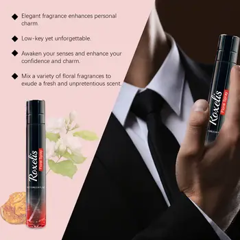 Roxelis 10ml okouzlující květinový parfém pro muže, dlouhotrvající přírodní vůně, deodorant na tělo a vlasy, osvěžující, okouzlující jantarový parfém 10 nejlepší prodej parfémy z Číny - №9