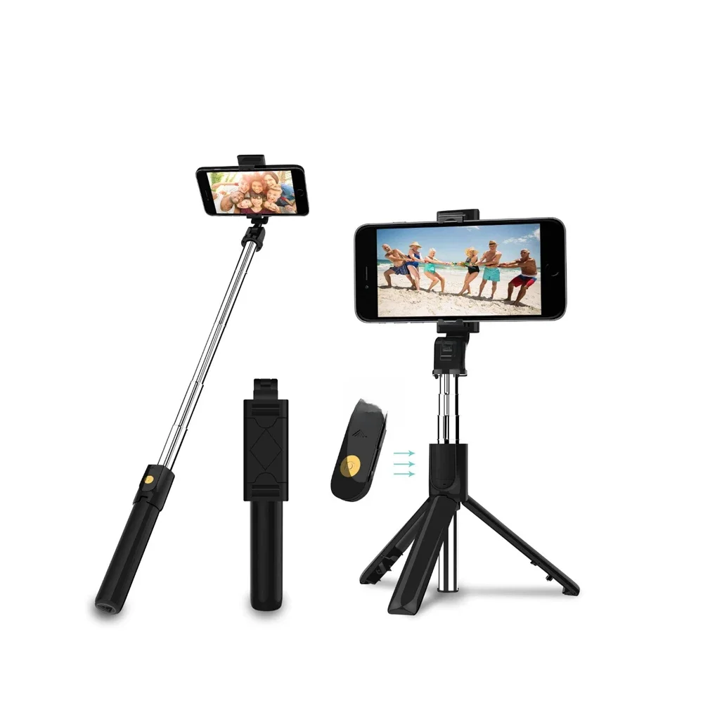 Bastão de selfie sem fio portátil tripé portátil suporte para celular compatível com Xiaomi Apple