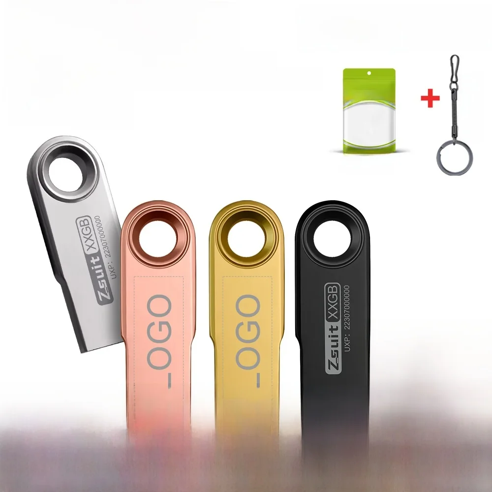 ZSUIT 10 stks/partij Metalen USB Flash Drive 64GB Pen Drive 4GB 8GB 16GB Pendrive 32GB Memory Stick 128GB USB Opslag Stick Gratis LOGO - afbeelding 2