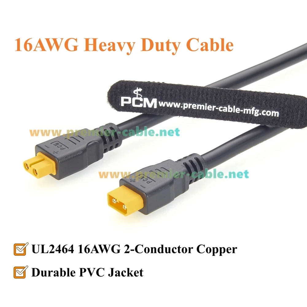 XT30 Verlängerungskabel (Stecker auf Buchse) 16AWG Hochstrom-XT30-Stromkabel für LiPo-Akku, FPV-Drohne, RC-Auto, RC-Flugzeug, Portab – Detail 3