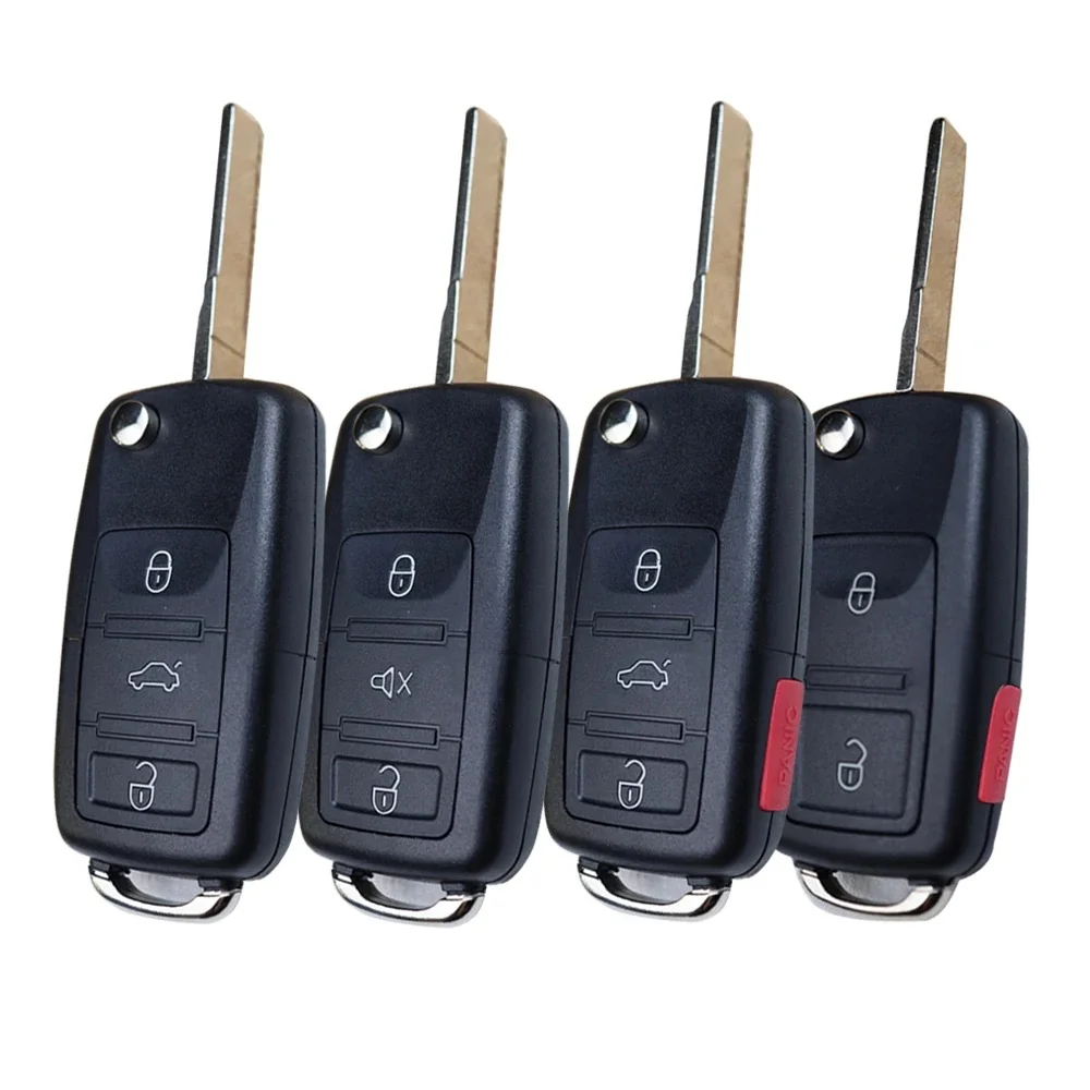 Boîtier de coque pour clé de voiture, pour Volkswagen/Vw Jetta Golf Passat Beetle Skoda Seat Polo B5