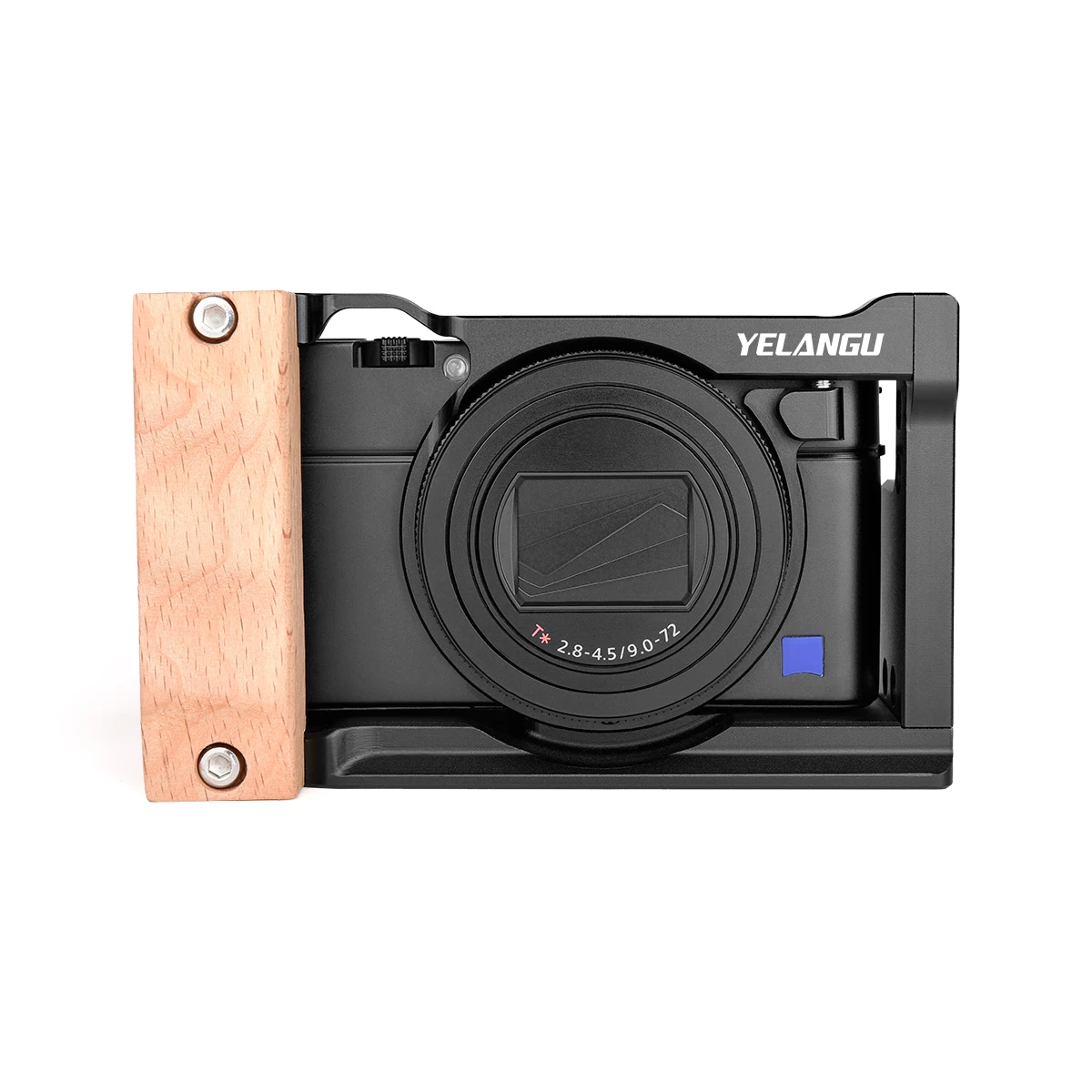 YELANGU Camera Cage Rig Kit for SONY RX100 VI VII with Cold Shoe Mount 1/4 3/8 Screw Hole Arri Locating Hole Quick Release Plate