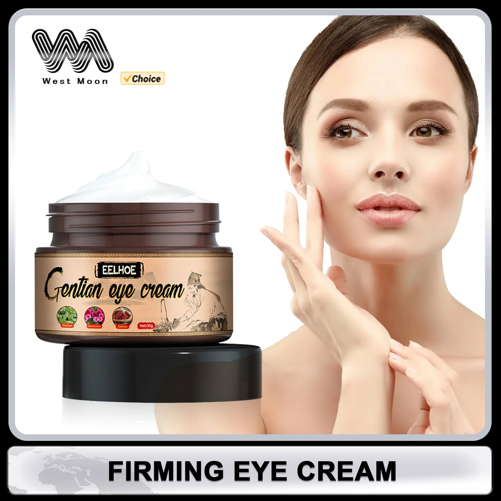 

Anti Dark Circle Eye Cream Anti Puffiness Firming Skin Lighten Massage Essence Skin Care Instant Eye Bag Removal Cream New 2024