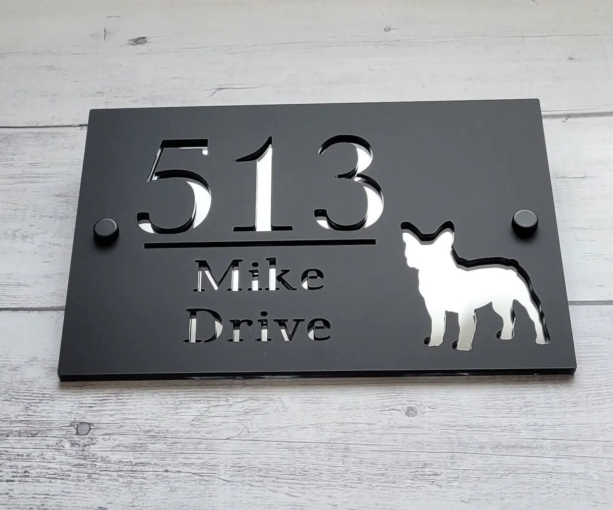 HOUSE DOOR SIGN House Sign Acrylic House Sign House Number Sign Autumn Sign Dog House Sign Rectangle House Number | 360 x 175mm