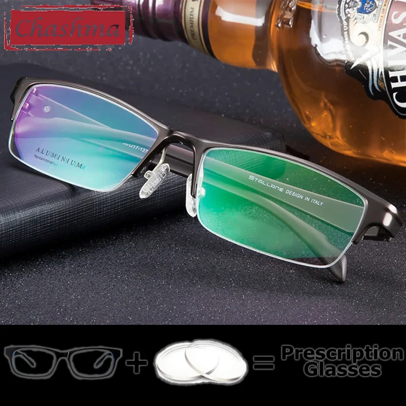 

Очки Chashma по рецепту, мужские спортивные оптические очки для коррекции близорукости, очки для чтения, мультифокальные фотохромные прогрессивные линзы