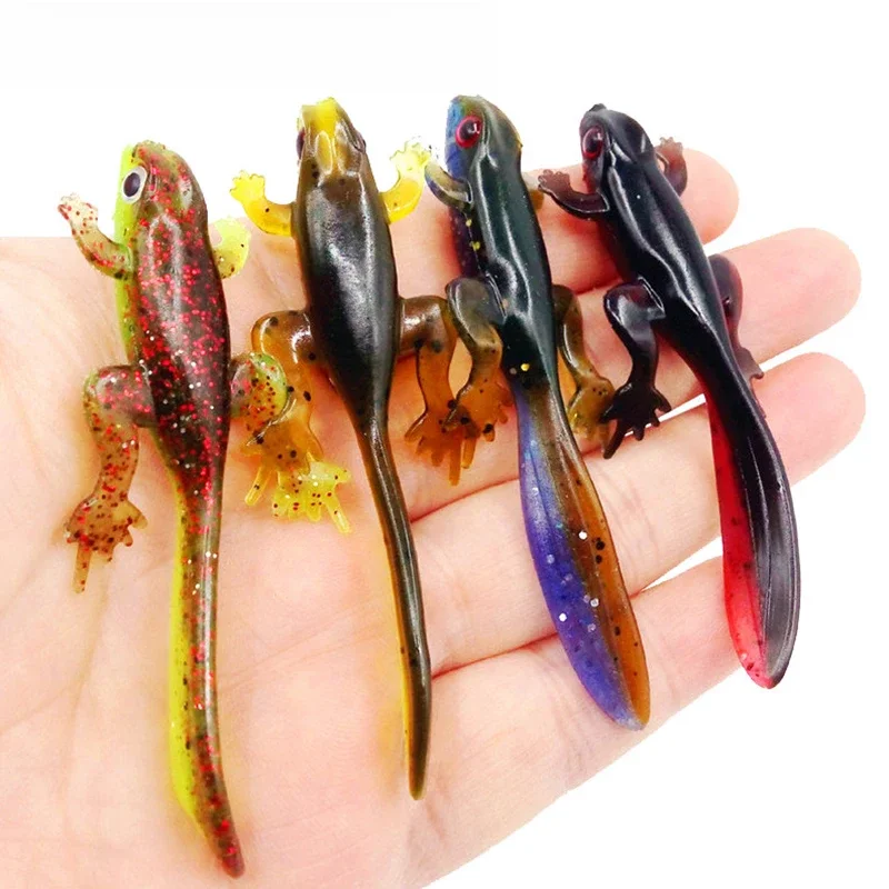 6 sztuk/partia Fishing realistyczne owady miękkie przynęty 8cm 3.5g Worms silikonowe Jig Wobblers sztuczne przynęty Fishy Smell Tackle Swimbaits — zdjęcie 2