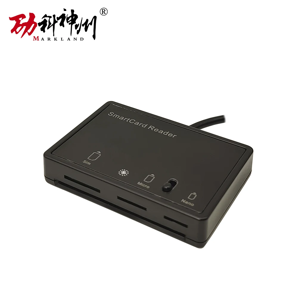 Il lettore/scrittore di schede SIM professionale MCR3516 supporta tutte le dimensioni delle schede SIM: Standard, Mini-SIM, Micro-SIM e Nano-SIM