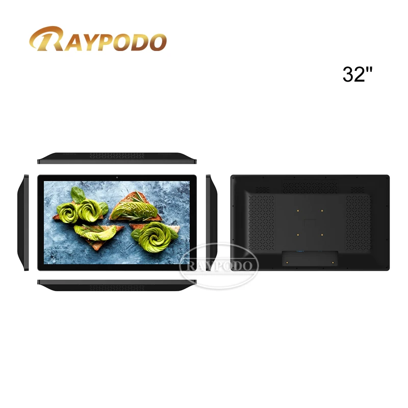 Digital Signage Redefined: Raypodo's 32-inch Android 8.1 RK3288 Wall Mount Touch Screen for Modern Airports