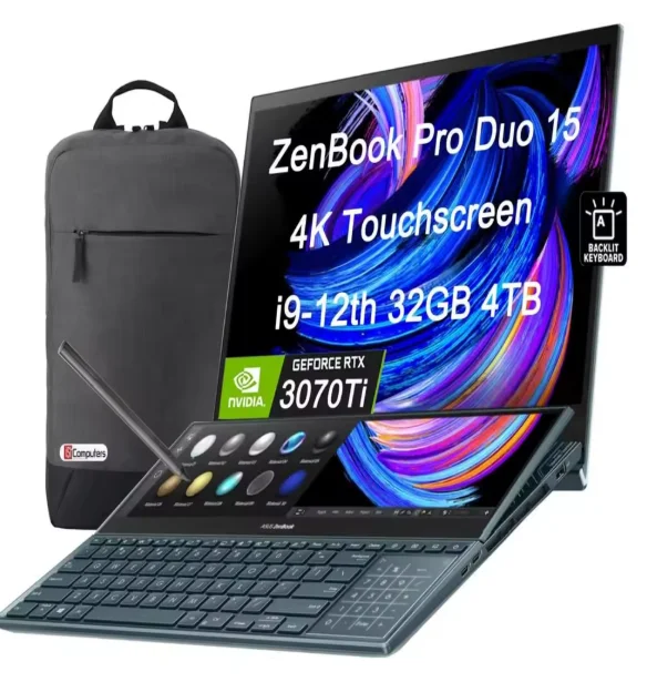 AMAZING OFFER!! A SUS ZenBook Pro Duo UX581 Laptop 15.6 4K UHD NanoEdge Touch Display Intel Core i9-10980HK 32GB RAM 1TB SSD