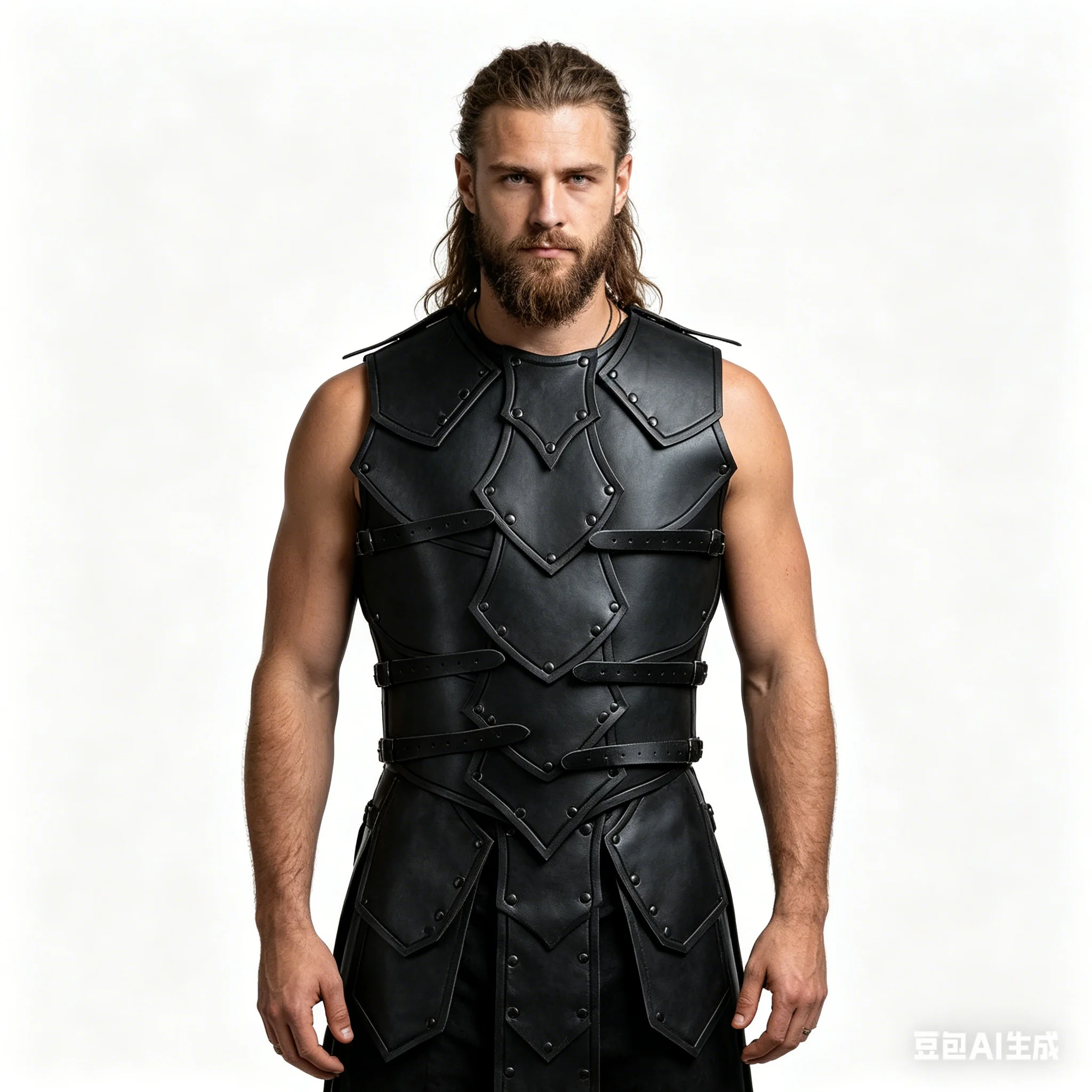 

Средневековый нагрудный доспех из искусственной кожи, рыцарский жилет, ретро-готический воинский нагрудник для Хэллоуина, косплея, вечеринок и костюмированных мероприятий