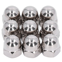 JUIDINTO Acorn nut Crown Hex Nut M3 M4 M5 M6 M8 M10 M12 M14 M16 304 201 Stainless Steel Dome Cap Blind Nut for Bolts DIN1587