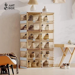 Shoe Rack Storage Organizer Simple Multi-Layer Living Room Vertical Shoes Rack Sneakers Cabinets Removable Household Furniture