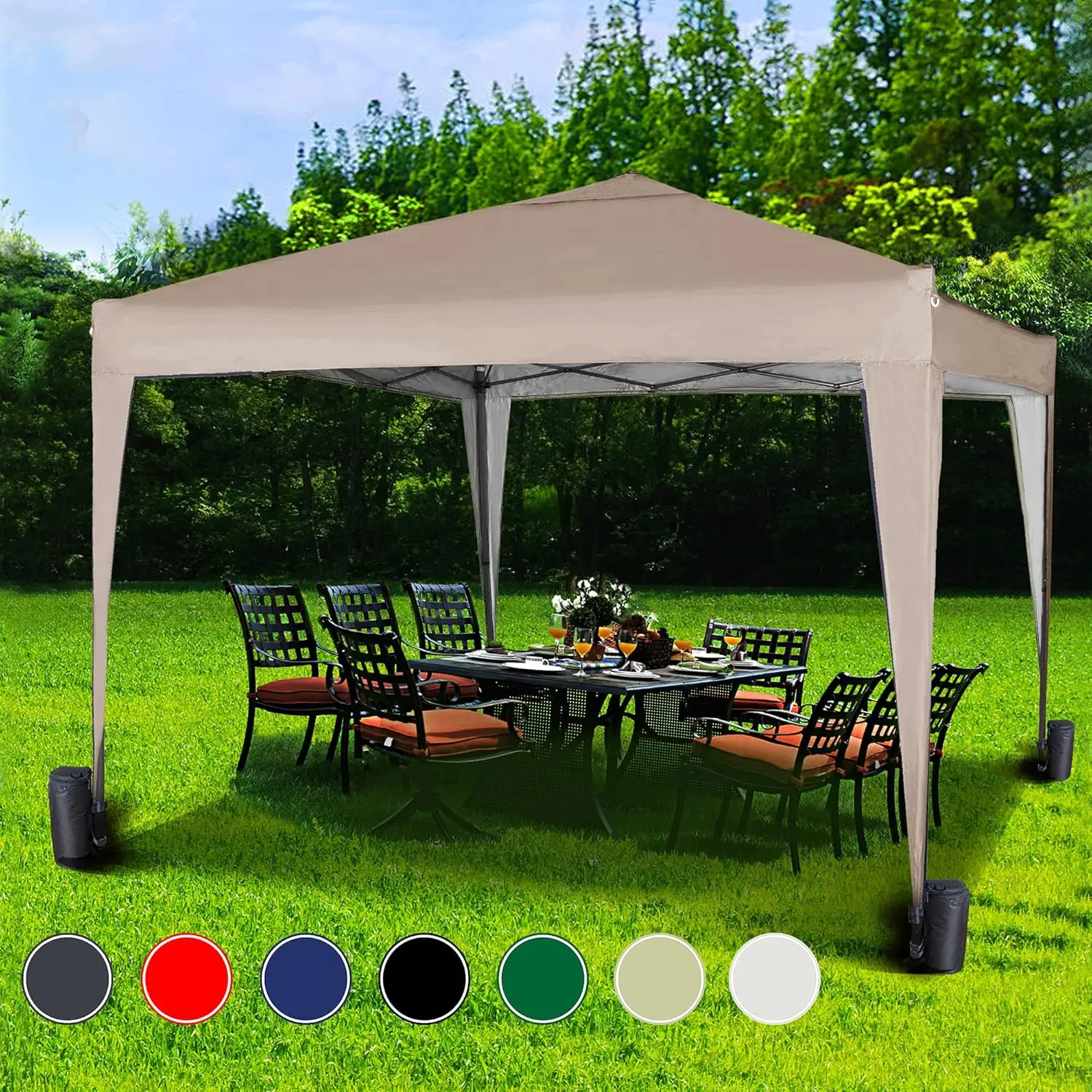 mcc direct 3x3m Pop-up Gazebo Waterproof Outdoor Garden Marquee Canopy NS