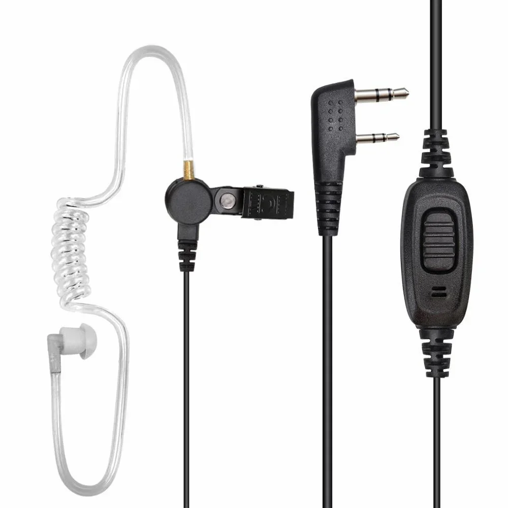 Retevis EEK009 Słuchawki do Walkie Talkie 2Pin Akustyczna Rurka Zestaw Słuchawkowy Radiowy z Mikrofonem PTT do Baofeng UV 5R Retevis RT3S RT22 TYT — zdjęcie 2