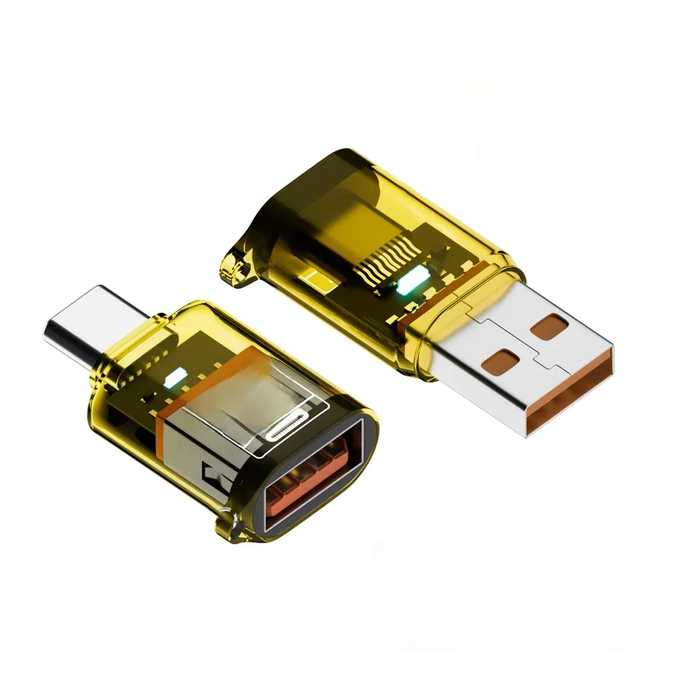 Adaptateur OTG 120W Type C vers USB 3.2, USB femelle vers Type C mâle, connecteur d'alimentation de charge rapide pour PC tablette Xiaomi Huawei