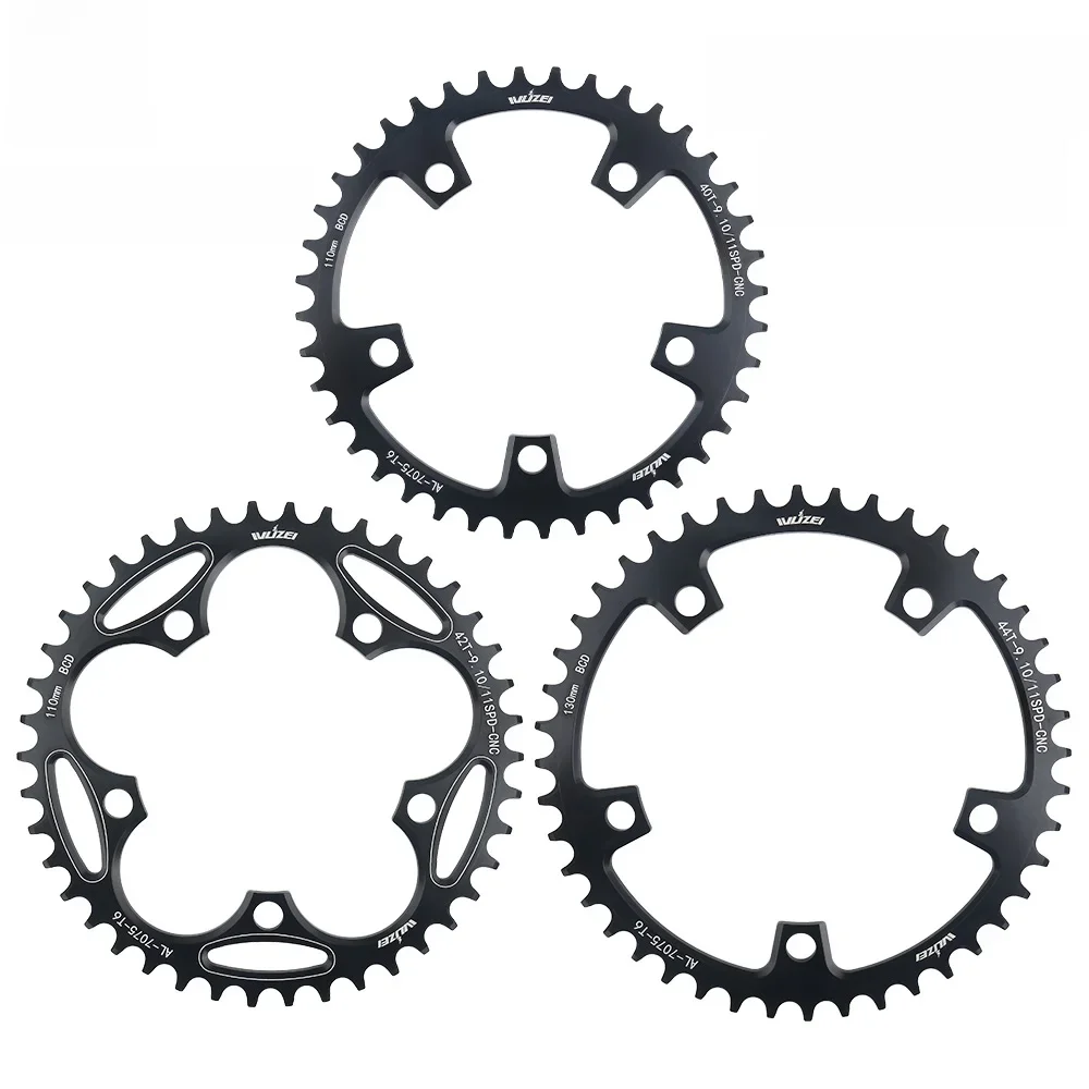 AliExpress WUZEI 110 130 BCD Chainring 36T 38T 40T 42T 46T 50T Narrow Wide Star Road Bike Crown 5 Bolts Front