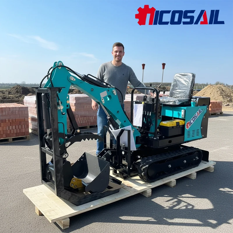 

Deposit 0.8Ton Excavator Wide Application Mini Digger Farm Park Garden Construction Use with CE/EPA Approved