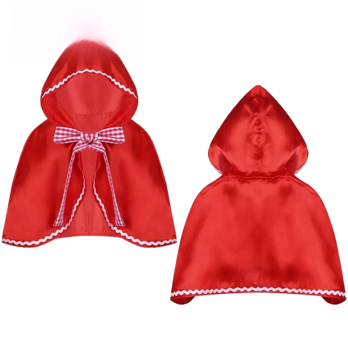 Cape à capuche pour enfants, petit équitation rouge, Costume d'halloween, Festival de vacances, fête de princesse, vêtements de jeu de rôle pour filles