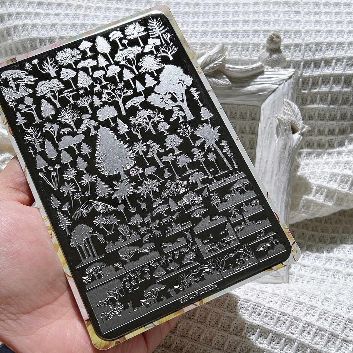 

Nail Art Stamping Plate Christmas Tree Fir Tree Coconut Tree Many Shadow Trees Nail Freehand Painting Beginner Stamping Transfer Steel Plate Nail Art Template