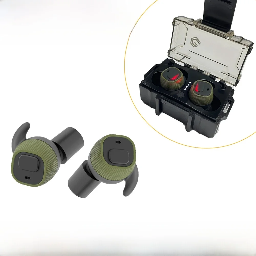 EARMOR elektroniczne zatyczki do uszu M20 taktyczne zatyczki do uszu aktywny strzelacz nauszniki elektroniczne ochraniacze słuchu akcesoria taktyczne — 2