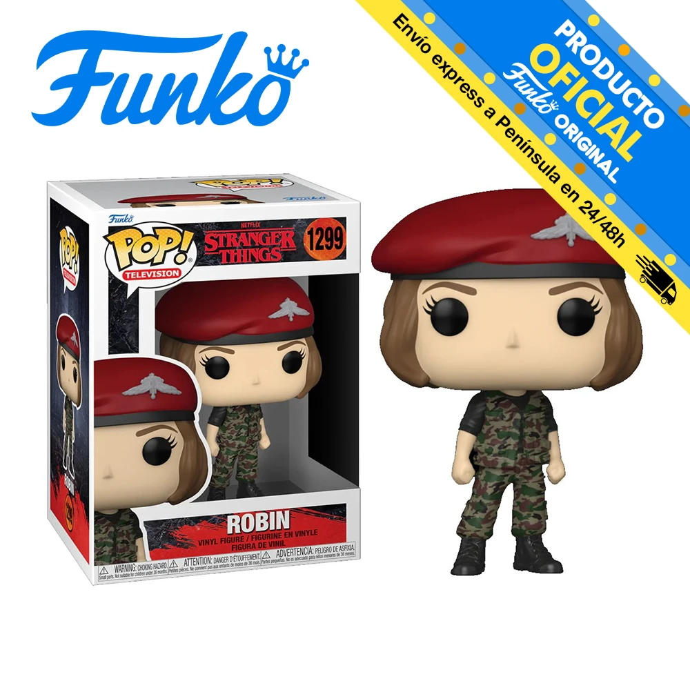 Funko Pop! Stranger Things S4 - Robin Hunter, 65635, 1299, original, toys, boys, girls, gifts, collector, figures, dolls, shop, with box, new, man, woman, official license