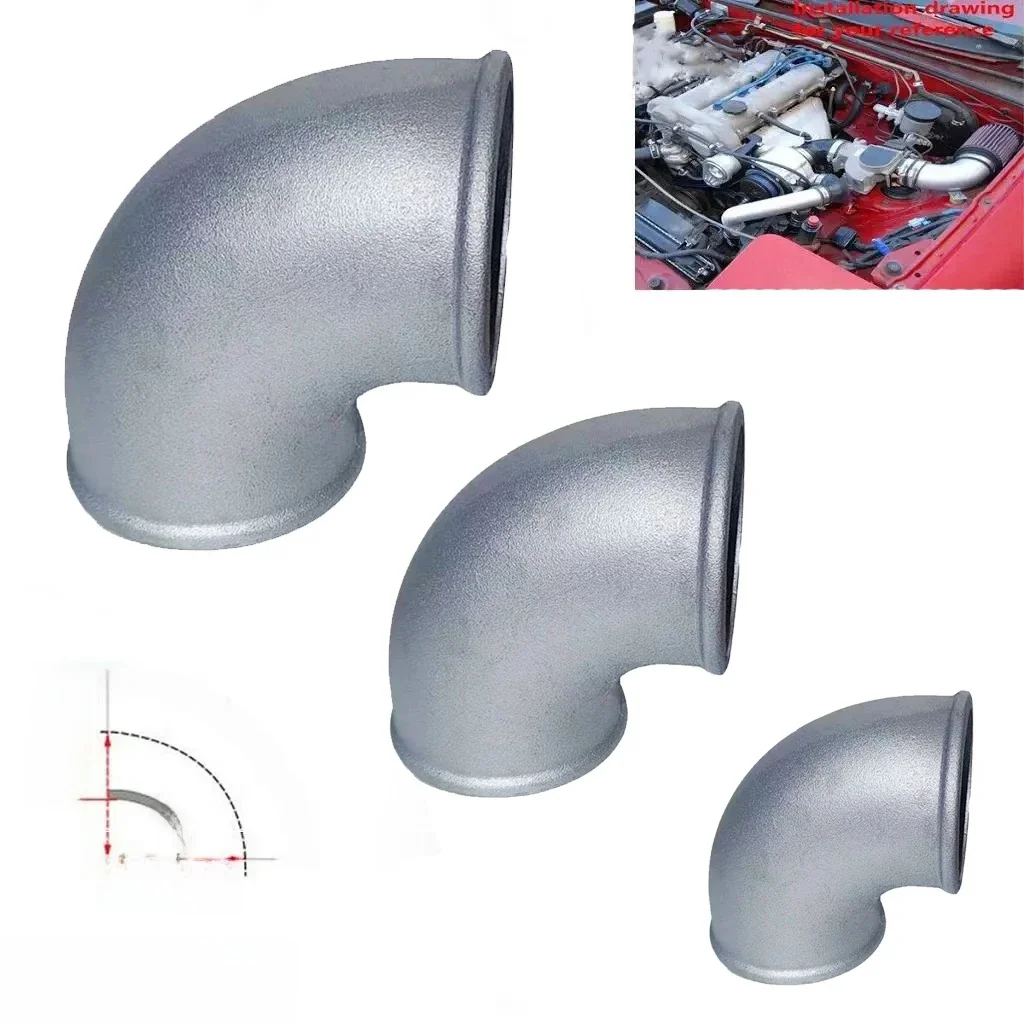 Tuyau Coudé 90 Résistant, Intercooler Turbo, Infraction de Courbure Serrée, 2.0 Pouces (51mm) 2.5 Pouces (63mm)3.0 Pouces (76mm)
