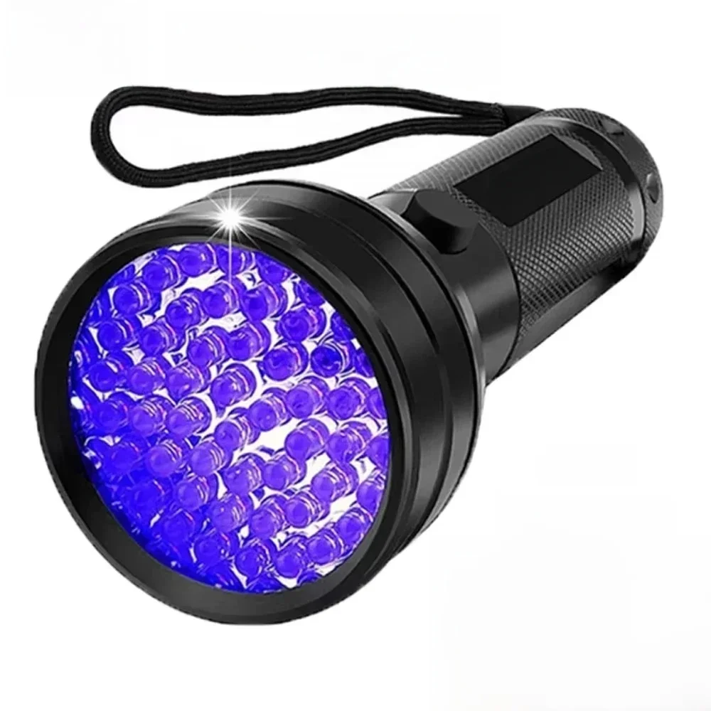 Lampe de poche UV portable 12/21/51 LED, lumière noire, torche ultraviolette 395 NM, détecteur de lumière noire pour les taches d'urine de chien et les insectes au lit