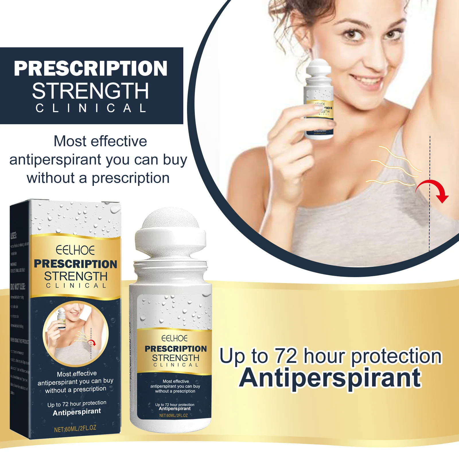 

Eelhoe 60ml Underarm Fragrance Perfume Balm Refreshing Armpits Lasting Fragrance Deodorant Keep Dry Anti Sweating Armpit Perfume