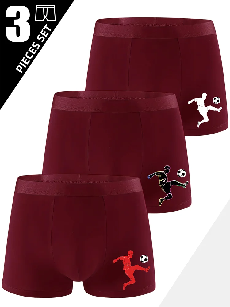 

3Pcs Men Underwear Boxers Breathable Mens Boxershorts Men's Panties Underpants S-3XL Size Fashion Print Man Boxers Briefs Trunks