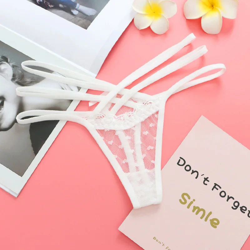 ثونغ مثير منخفض الخصر للنساء ، سراويل داخلية جديدة ، قطع متقاطع ، دانتيل ، موضة رياضية ، أشرطة منظورية ، ملابس داخلية نسائية