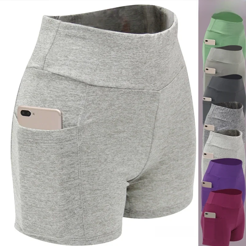 AliExpress NUOPAMAN 2026 New Women's Fitness Shorts Yoga Pants Jogging Sports Cycling Running Shorts Five Pants Stretch Leggings Gym Training Shorts