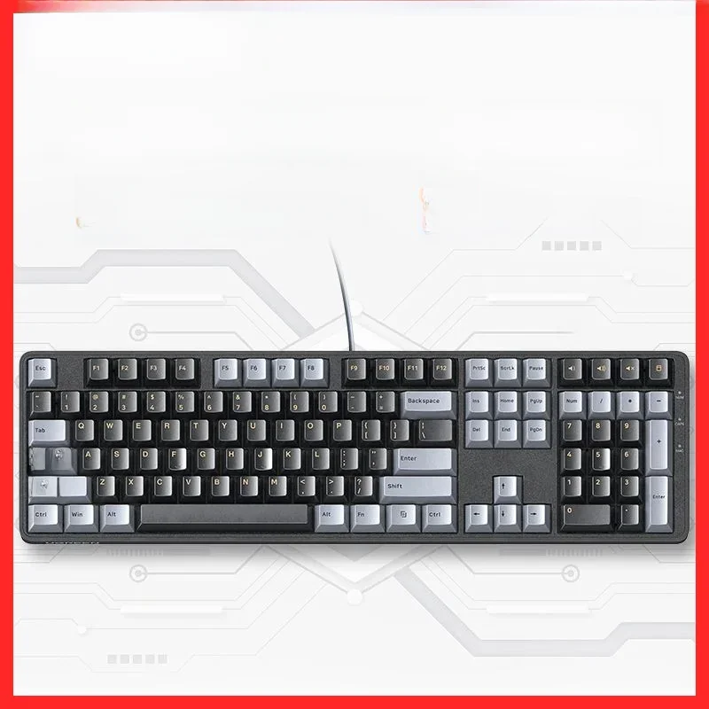 UGREEN-Clavier mécanique filaire, 108 touches PBT, interrupteur rouge, russe, coréen, EN, ordinateur de bureau, ordinateur portable, Windows, Mac OS, jeux