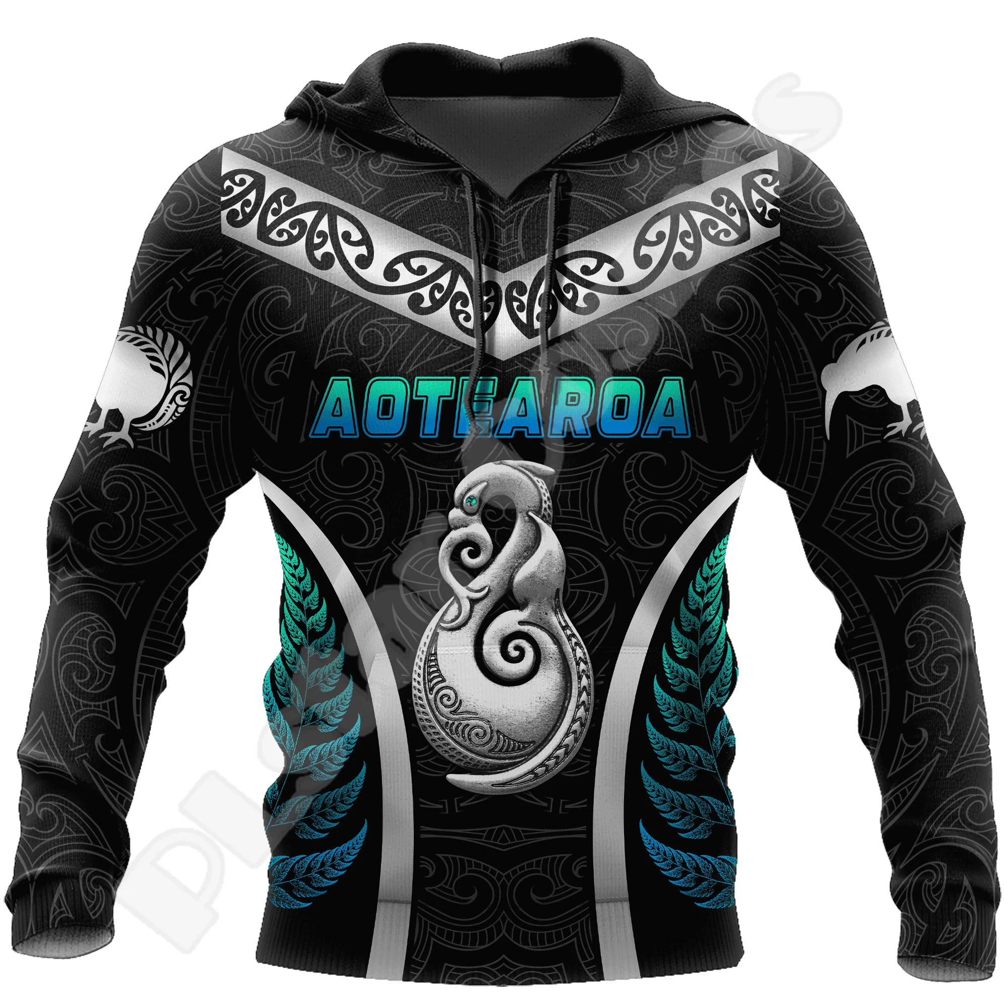 

Custom Name Country Flag New Zealand Aotearoa Maori Tattoo Retro Long Sleeves 3DPrint Pullover Harajuku Casual Jacket Hoodies XY