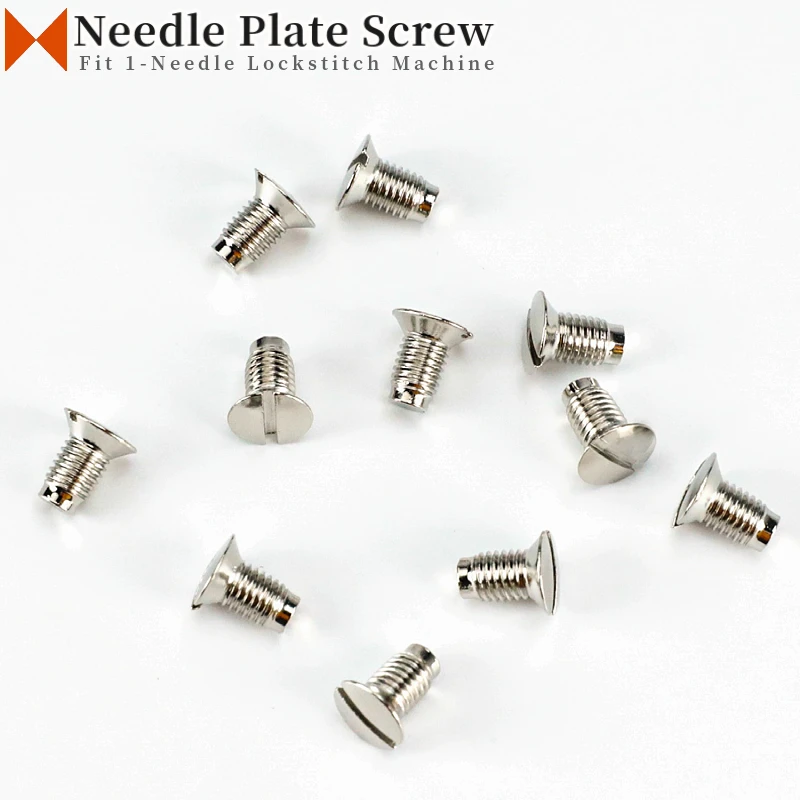 Needle Plate Screw Fit JUKI DDL-5550, 8500, 8700, Brother S7200, DB2-C101, T8750, T8420B, T8450B, DT6-B926 Sewing Machine Parts