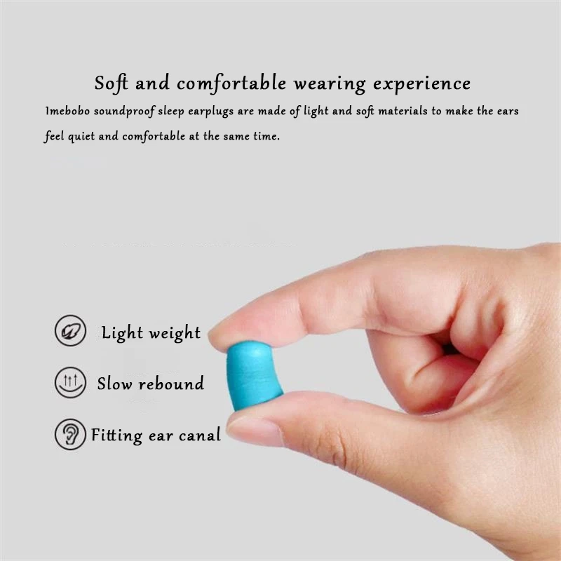 Durable Soundproof Sleeping Ear Plug Waterproof Earplugs For Sleep Special Mute Soft Slow Rebound Portable Anti-Noise Protection